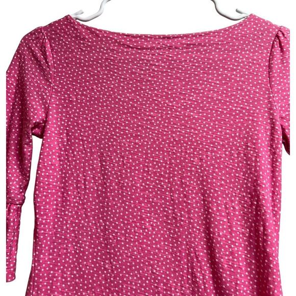 Lilly Pulitzer Pink White Polka Dots Cotton Top XS - Picture 5 of 7